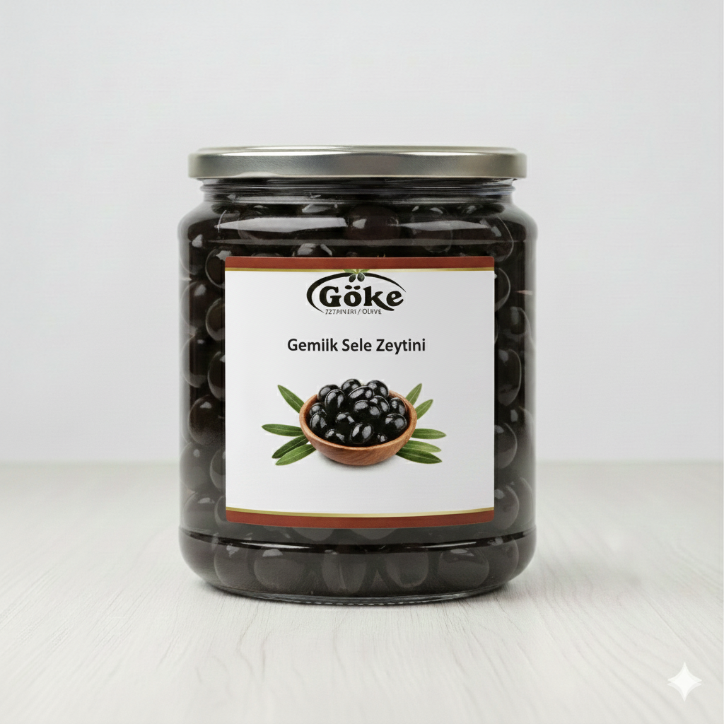 Gemlik Siyah Zeytin - 500gr Cam Kavanoz