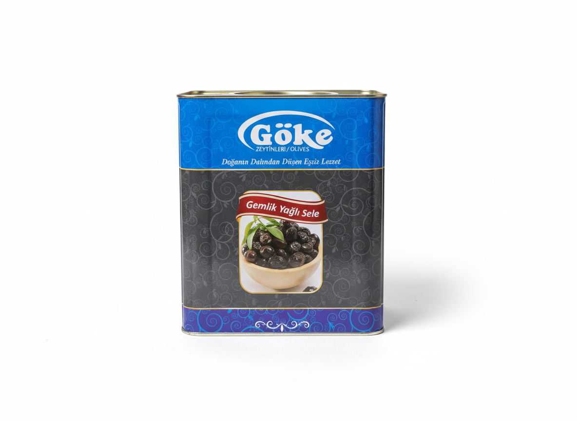 Gemlik Siyah Zeytin - 10kg Teneke