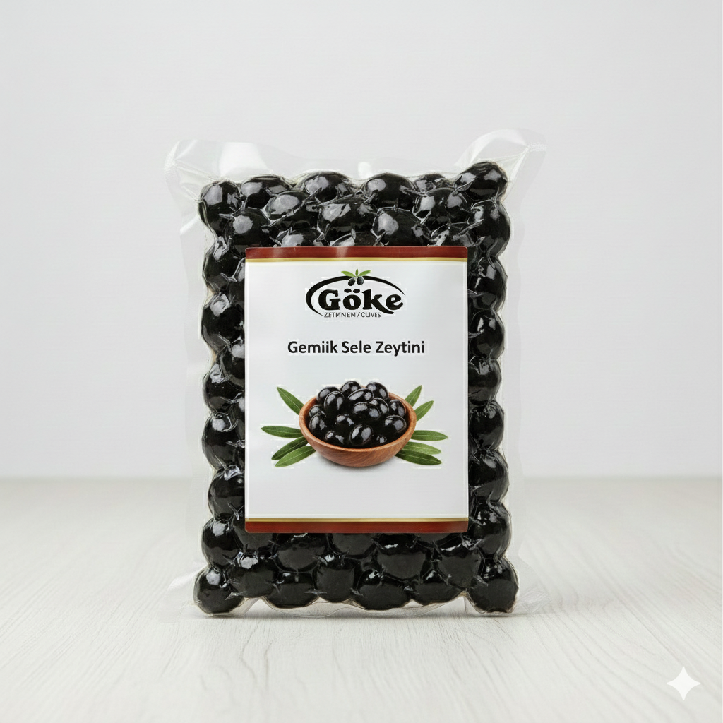 Gemlik Siyah Zeytin - 500gr Vakumlu Poşet