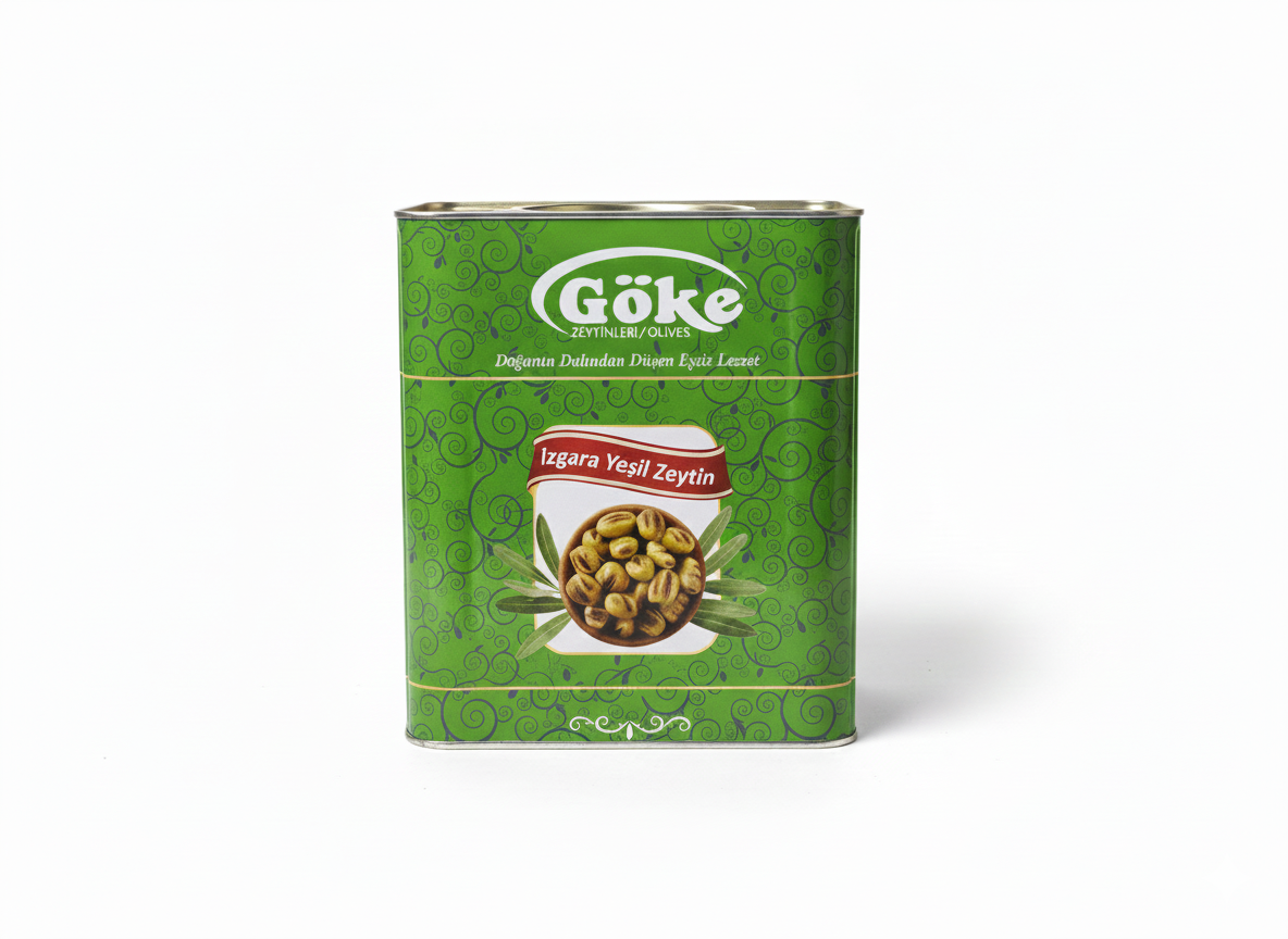 Izgara Yeşil Zeytin - 10kg Teneke